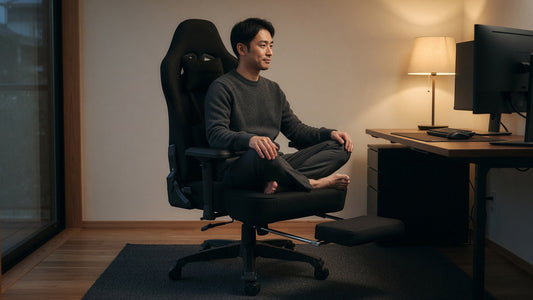 ゲーミングチェアであぐらをかくなら座面は何cm？ 自分の“あぐら幅”の測り方と4つの寸法