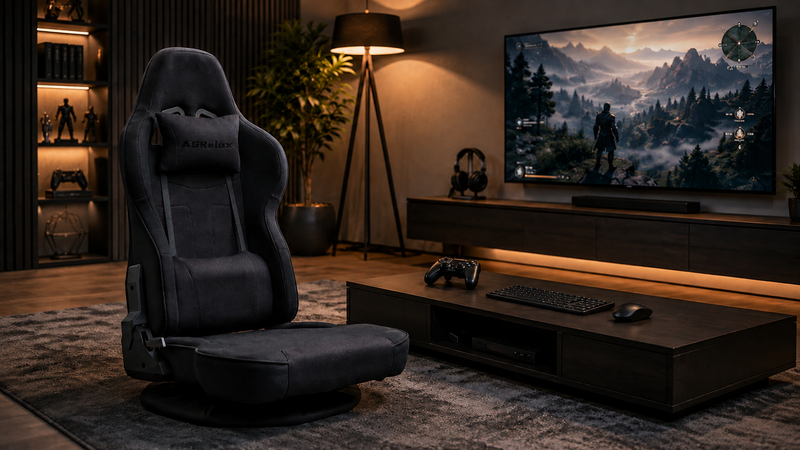 座椅子ゲーミングの部屋づくり ── 視線・テーブル・配線を整える