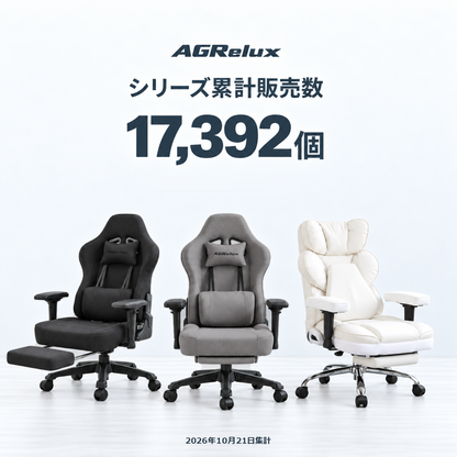 AGRelux シリーズ累計販売数17,392個（2026年10月21日集計）